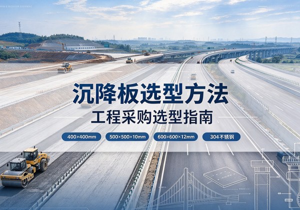 友谊沉降板选择方法